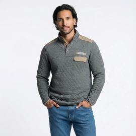 Magellan Outdoors Menx27s Campfire Quilted Long Sleeve QS Top Academy at Academy