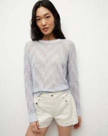 Magellen Linen-Blend Sweater at Veronica Beard