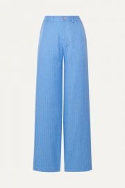 Maggie Marilyn -   NET SUSTAIN Go Getter pinstriped woven straight-leg pants at Net A Porter