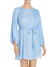 Maggie Sequined Belted Dress at Bloomingdales