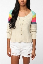 Maggies rainbow sweater at Urban Outfitters at Urban Outfitters