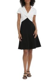 Maggy London Cap Sleeve Fit Flare Dress at Nordstrom