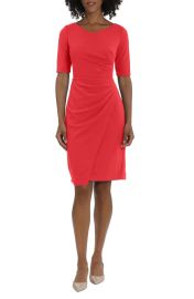 Maggy London Casablanca Crepe Structured Sheath Dress with Elbow Sleeves at Nordstrom Rack