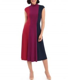 Maggy London Color Block Jersey Mock Neck Midi Dress  Dillardx27s at Dillards