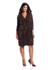 Maggy London Leopard Wrap Dress at Amazon