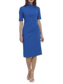 Maggy London Scuba Crepe Midi Sheath Dress on SALE at Saks Off 5th