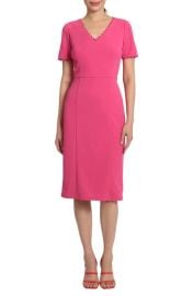 Maggy London Short Sleeve Midi Sheath Dress at Nordstrom