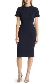 Maggy London Taren Ruffle Sleeve Sheath Dress at Nordstrom