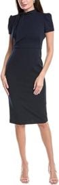 Maggy London Women's Solid Crepe Classic Novelty Short Sleeve Sheath at Amazon