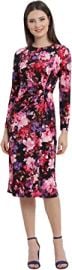 Maggy London Women39s Front Twist Midi Dress at  Womens Clothing store at Amazon