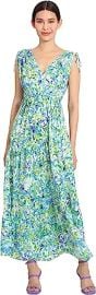 Maggy London Women39s Tiered Maxi with Shoulder and Waist Drawstring Details at Womens Clothing store at Amazon