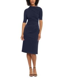 Maggy London Womens Ruched Sheath Dress - Macys at Macys