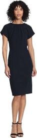 Maggy London Womenx27s Short Sleeve Sheath Scuba Crepe Dress at Womens Clothing store at Amazon