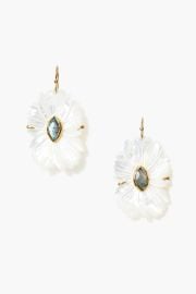 Magnolia Earrings White MOP Mix at Chan Luu