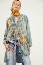 Magnolia Pearl Johnny Embroidered Shirt at Free People