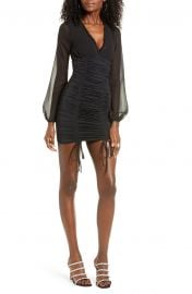 Magnolia Ruched Long Sleeve Minidress by Tiger Mist at Nordstrom