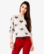 Magnolia's sequin heart sweater at Forever 21