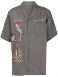 Maharishi Space Geisha Embroidered Shirt - Farfetch at Farfetch