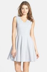 Maia Fleece Jersey Fit andamp Flare Dress at Nordstrom