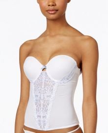 Maidenform Super Sexy Floral Lace Push-Up Bustier MFB100 at Macys