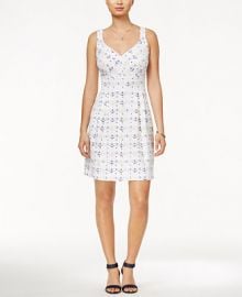 Maison Jules Anchor-Print Fit   Flare Dress  Only at Macy s at Macys