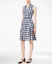 Maison Jules Cotton Gingham Shirtdress  Created for Macy s at Macys