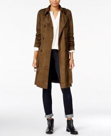 Maison Jules Faux-Suede Trench Coat  Only at Macy s at Macys