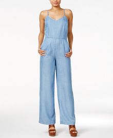 Maison Jules Sleeveless Chambray Jumpsuit  Created for Macy s at Macys