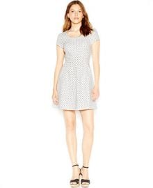 Maison Jules Zip-Back Polka-Dot Dress at Macys