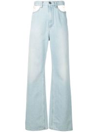 Maison Margiela Blue Cutout Jeans at Farfetch