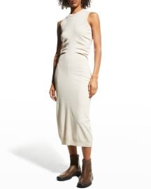 Maison Margiela Sleeveless Cashmere Knit Midi Sheath Dress at Neiman Marcus