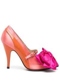 Maison Margiela Tabi Monster 110mm Bow Pumps Pink at Farfetch