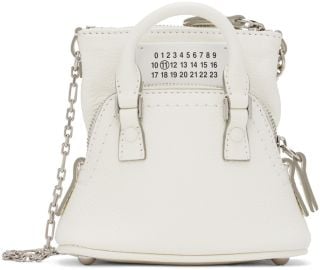 Maison Margiela White Baby 5AC Classique Bag at ssense