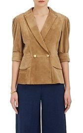 Maison Mayle Vita Suede Double-Breasted Jacket at Barneys