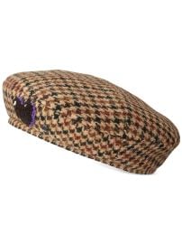 Maison Michel New Billy Checked Wool Beret at Farfetch