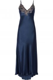 Maison lace-trimmed silk-blend satin nightdress at Net A Porter