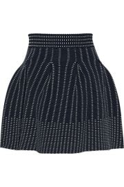 Maje   Josette pleated stretch-knit mini skirt at Net A Porter