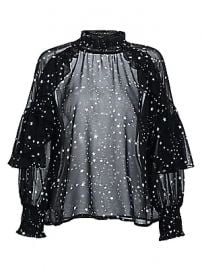 Maje - Letro Star-Print Top at Saks Fifth Avenue