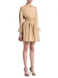 Maje - Ralix Smocked Shirtdress at Saks Fifth Avenue