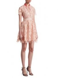 Maje - Regina Lace Fit- -Flare Dress at Saks Fifth Avenue