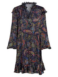 Maje - Riley Paisley Print Mini Dress at Saks Fifth Avenue