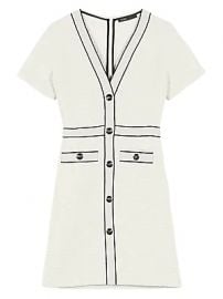 Maje - Roppy Tweed A-Line T-Shirt Dress at Saks Fifth Avenue