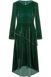 Maje - Velvet midi dress at Net A Porter