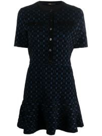 Maje 2-in-1 monogram-pattern Dress - at Farfetch