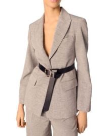 Maje Belted Suit Jacket Bloomingdalex27s Women at Bloomingdales