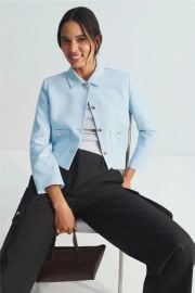 Maje Bleu Ciel Jacket at Rent the Runway