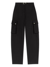 Maje Buckled Cargo Pants Black at Farfetch