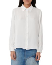 Maje Cecily Silk Shirt   Bloomingdales at Bloomingdales