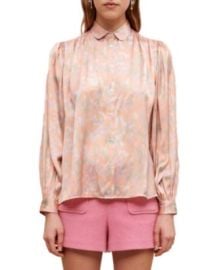 Maje Cifalisa Peter Pan Collar Shirt Bloomingdales at Bloomingdales