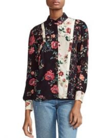 Maje Ciller Patchwork Floral Print Shirt Women - Bloomingdale s at Bloomingdales